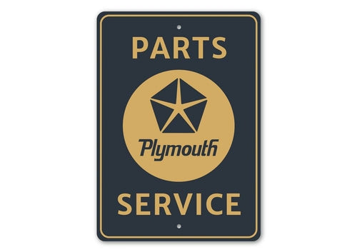 Plymouth Parts and Service Sign