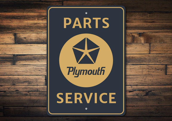 Plymouth Parts and Service Sign