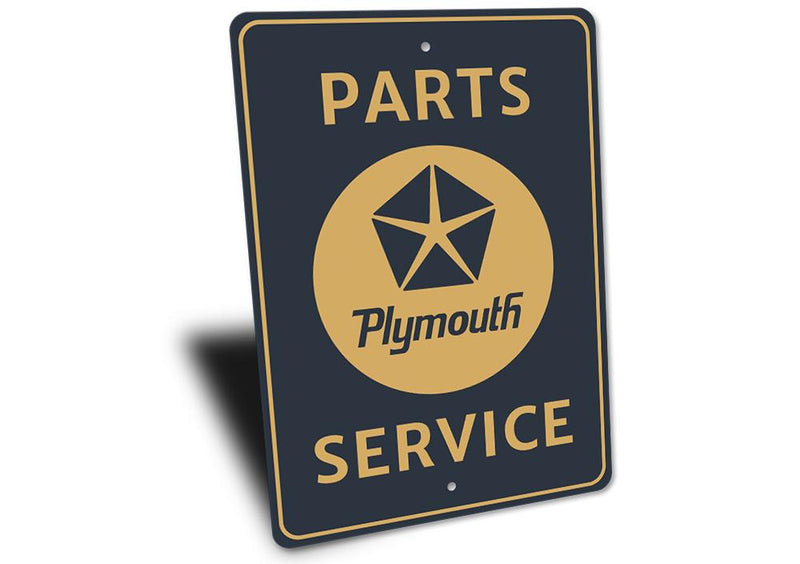 Plymouth Parts and Service Sign