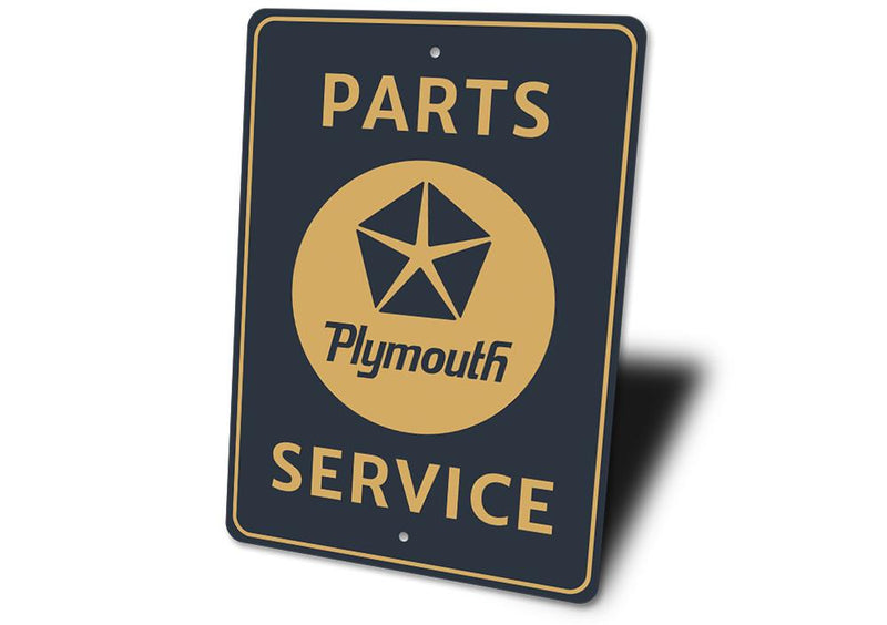 Plymouth Parts and Service Sign