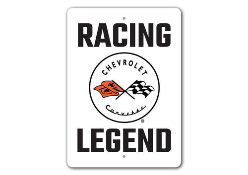 Racing Legend Chevrolet Corvette Sign