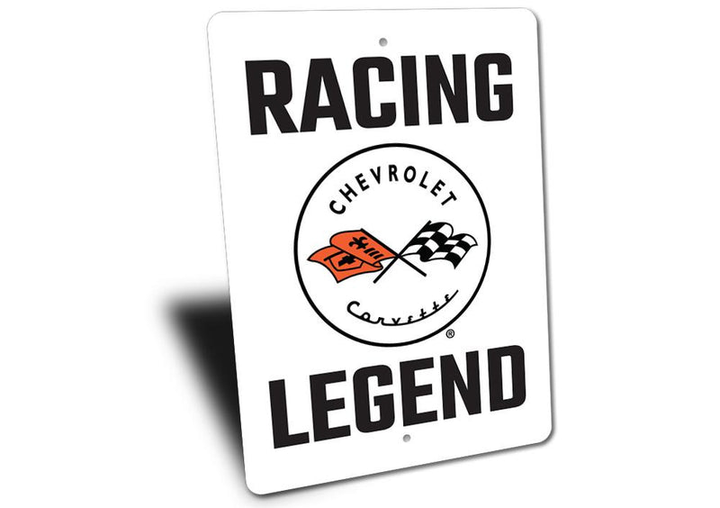 Racing Legend Chevrolet Corvette Sign