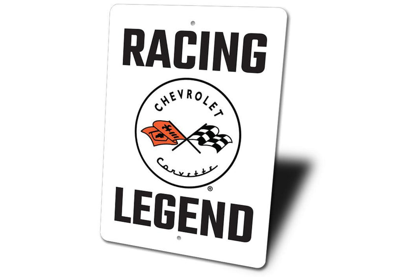 Racing Legend Chevrolet Corvette Sign