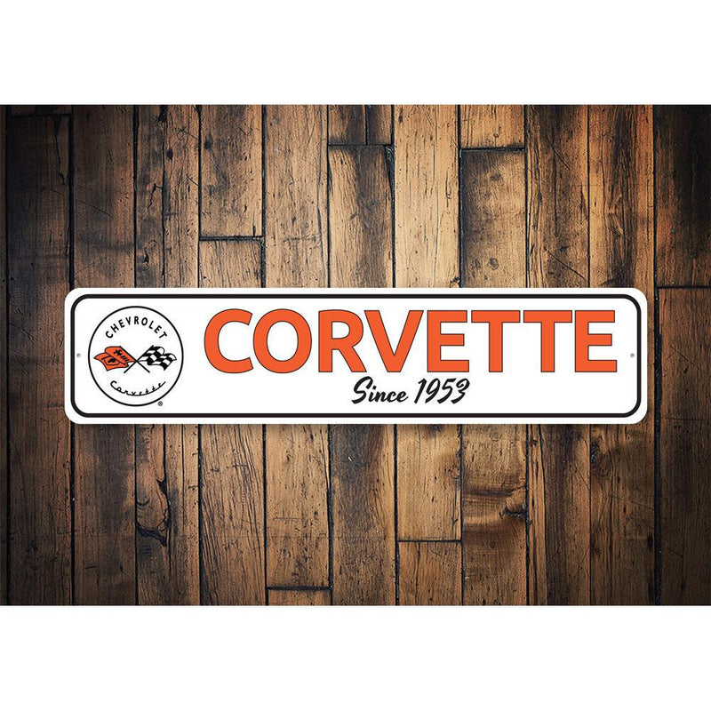 Chevrolet Corvette Since 1953 Year Sign