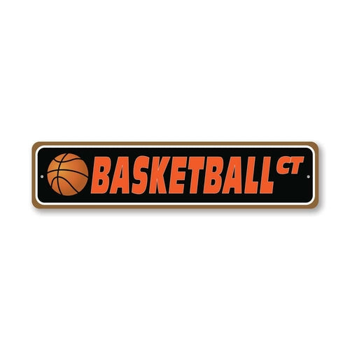 Basketball Street Sign