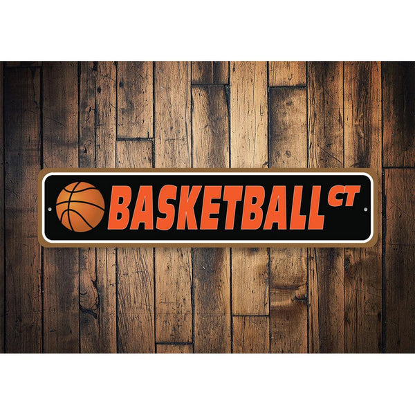 Basketball Street Sign