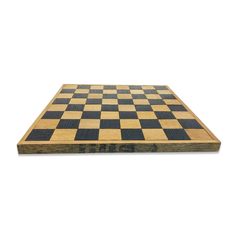 Whiskey Barrel Wood Hand Made Chess Board