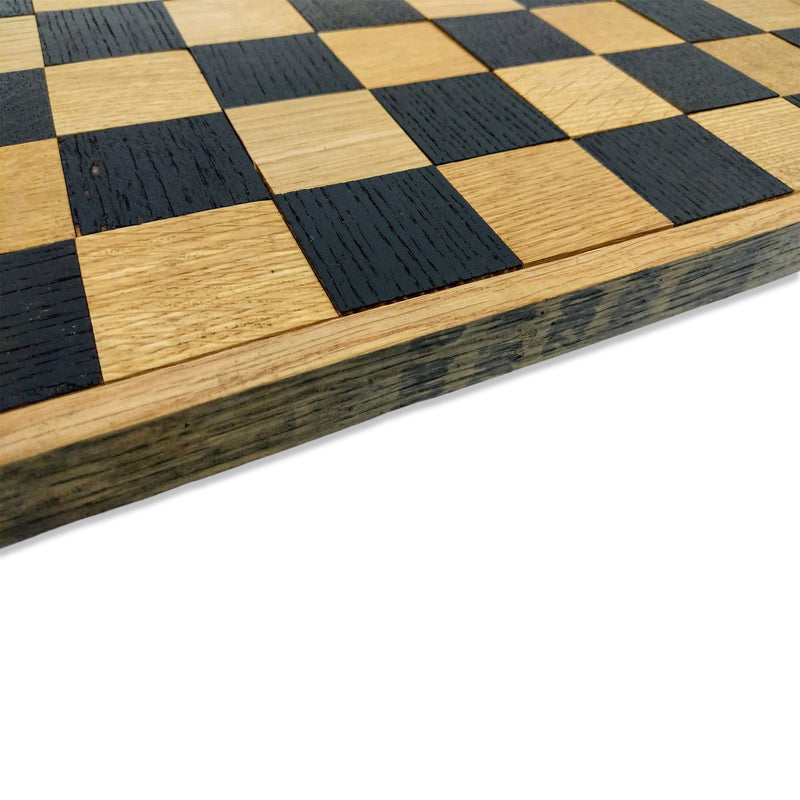 Whiskey Barrel Wood Hand Made Chess Board