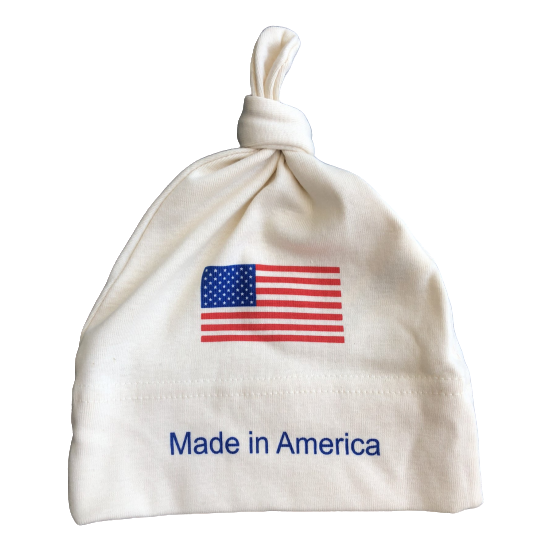 Baby Organic Baby Hat "Made in America"