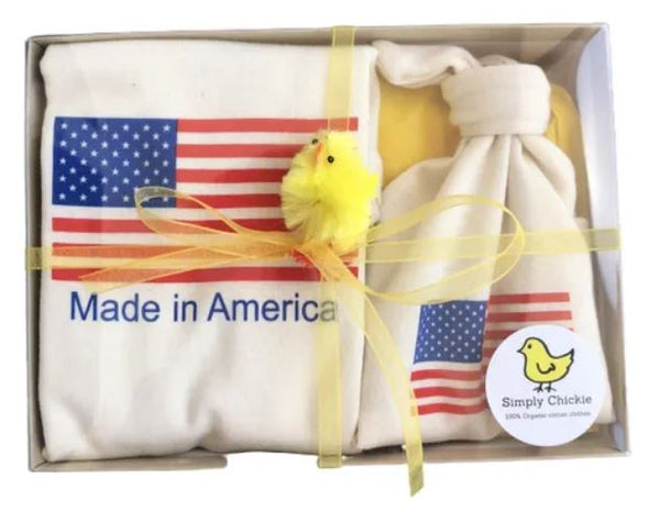 Baby Gift Set Includes Baby romper + hat "Made in America" - Organic