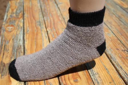 "SlipperBootie" Alpaca Sock